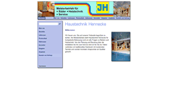 Desktop Screenshot of haustechnik-hennecke.com